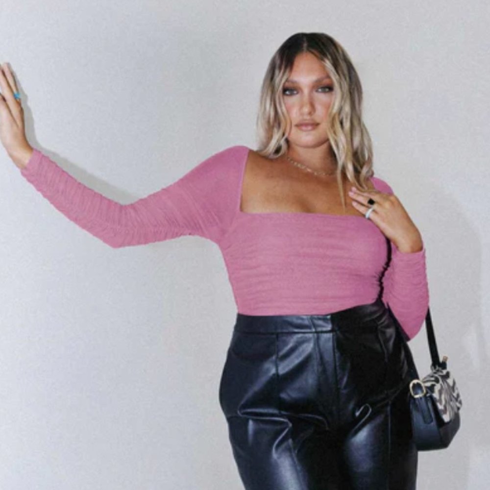 Princess Polly Pink Bodysuit